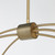 Quorum Arpeggio Six Light Linear Chandelier in Aged Brass - 6877-6-80