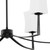 Quorum Ayala Six Light Chandelier in Matte Black - 681-6-59