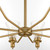Quorum Lawton Eight Light Chandelier in Brushed Brass - 6803-8-47