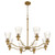 Quorum Lawton Eight Light Chandelier in Brushed Brass - 6803-8-47