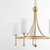 Quorum Lee Boulevard Five Light Chandelier in Aged Brass - 664-5-80 Quorum Lee Boulevard Five Light Chandelier in Aged Brass - 664-5-80