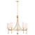 Quorum Lee Boulevard Five Light Chandelier in Aged Brass - 664-5-80 Quorum Lee Boulevard Five Light Chandelier in Aged Brass - 664-5-80