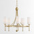 Quorum Lee Boulevard Five Light Chandelier in Aged Brass - 664-5-80 Quorum Lee Boulevard Five Light Chandelier in Aged Brass - 664-5-80