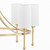Quorum Lee Boulevard Eight Light Chandelier in Aged Brass - 664-8-80