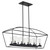 Quorum Odeon Ten Light Linear Chandelier in Matte Black - 71-10-59