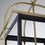 Quorum Moritz Four Light Pendant in Matte Black w/Aged Brass - 8216-4-5980