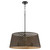 Quorum Benedict Three Light Pendant in Matte Black / Aged Brass - 8217-3-5980