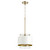 Quorum Glass Cylinder Drum Pendants One Light Pendant in Aged Brass w/ Studio White - 8012-0880 Quorum Glass Cylinder Drum Pendants One Light Pendant in Aged Brass w/ Studio White - 8012-0880