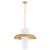 Quorum Mallory One Light Pendant in Aged Brass - 8227-16-80
