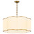 Quorum Belinder Six Light Pendant in Non-Lacquered Brass - 8228-6-47