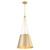 Quorum Denise One Light Pendant in Aged Brass - 862-1-80