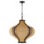Quorum Monroe Three Light Pendant in Matte Black - 892-3-59