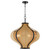 Quorum Monroe Three Light Pendant in Matte Black - 892-3-59