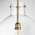 Quorum One Light Pendant in Aged Brass - 8932-80
