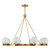 Savoy House Darien Eight Light Chandelier in Warm Brass - 1-1015-8-322