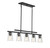 Savoy House Calhoun Five Light Linear Chandelier in Matte Black - 1-1023-5-89