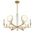 Savoy House Leighton Six Light Chandelier in Warm Brass - 1-2216-6-322