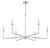 Savoy House Salerno Six Light Chandelier in Polished Nickel - 1-2221-6-109