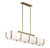 Savoy House Orleans Eight Light Linear Chandelier in Distressed Gold - 1-2332-8-60