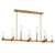 Savoy House Carina 13 Light Linear Chandelier in Warm Brass - 1-2636-13-322