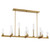 Savoy House Carina 13 Light Linear Chandelier in Warm Brass - 1-2636-13-322