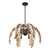 Savoy House Grecian Six Light Chandelier in Champagne Mist with Coconut Shell - 1-2579-6-26 Savoy House Grecian Six Light Chandelier in Champagne Mist with Coconut Shell - 1-2579-6-26