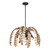Savoy House Grecian Six Light Chandelier in Champagne Mist with Coconut Shell - 1-2579-6-26 Savoy House Grecian Six Light Chandelier in Champagne Mist with Coconut Shell - 1-2579-6-26