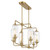 Savoy House Holton Six Light Linear Chandelier in Warm Brass - 1-3026-6-322