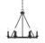 Savoy House Middleton Six Light Chandelier in Matte Black - 1-307-6-89