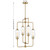 Savoy House Holton Four Light Chandelier in Warm Brass - 1-3023-4-322