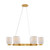 Savoy House Isla Blanca Six Light Chandelier in Warm Brass - 1-3170-6-322