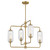 Savoy House Holton Four Light Chandelier in Warm Brass - 1-3025-4-322 Savoy House Holton Four Light Chandelier in Warm Brass - 1-3025-4-322