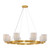 Savoy House Isla Blanca Eight Light Chandelier in Warm Brass - 1-3173-8-322