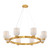 Savoy House Isla Blanca Eight Light Chandelier in Warm Brass - 1-3173-8-322
