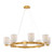 Savoy House Isla Blanca Eight Light Chandelier in Warm Brass - 1-3173-8-322