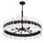 Savoy House Boca Ten Light Chandelier in Matte Black - 1-3722-10-89 Savoy House Boca Ten Light Chandelier in Matte Black - 1-3722-10-89