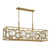 Savoy House Balfour Eight Light Linear Chandelier in Warm Brass - 1-5066-8-322