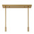 Savoy House Balfour Eight Light Linear Chandelier in Warm Brass - 1-5066-8-322