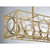 Savoy House Balfour Eight Light Linear Chandelier in Warm Brass - 1-5066-8-322