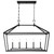 Savoy House Townsend Five Light Linear Chandelier in Matte Black - 1-424-5-89