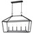 Savoy House Townsend Five Light Linear Chandelier in Matte Black - 1-424-5-89