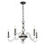 Savoy House Aragon Five Light Chandelier in Mediterranean Bronze - 1-4277-5-15