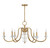 Savoy House Bergdorf Six Light Chandelier in Warm Brass - 1-5802-6-322 Savoy House Bergdorf Six Light Chandelier in Warm Brass - 1-5802-6-322
