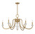 Savoy House Bergdorf Six Light Chandelier in Warm Brass - 1-5802-6-322 Savoy House Bergdorf Six Light Chandelier in Warm Brass - 1-5802-6-322