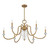 Savoy House Bergdorf Six Light Chandelier in Warm Brass - 1-5802-6-322 Savoy House Bergdorf Six Light Chandelier in Warm Brass - 1-5802-6-322