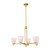 Savoy House Kohlman Five Light Chandelier in Warm Brass - 1-7265-5-322