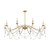 Savoy House Mariposa Ten Light Chandelier in Warm Brass - 1-7504-10-322