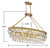Savoy House Windham Eight Light Linear Chandelier in Warm Brass - 1-8702-8-322
