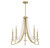 Savoy House Helen Five Light Chandelier in Warm Brass - 1-8803-5-322