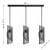 Savoy House Hillbourne Three Light Linear Chandelier in Matte Black - 1-8031-3-89